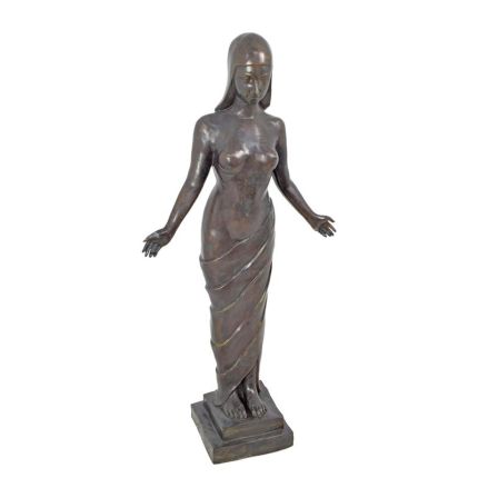 Bronzefigur ägyptische Tänzerin, A BRONZE SCULPTURE OF AN EGYPTIAN DANCER