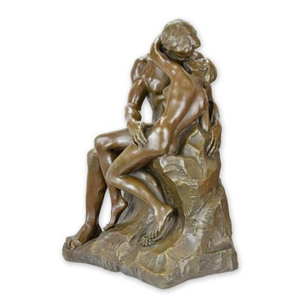 Bronzefigur küssendes Paar, A BRONZE SCULPTURE CALLED "THE KISS"