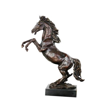 Bronzetierfigur Hengst, A BRONZE SCULPTURE OF A REARING STALLION