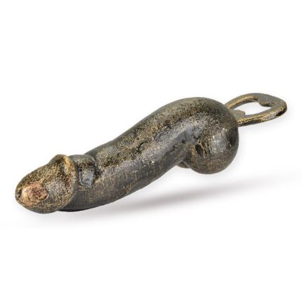 Paar Flaschenöffner in Phallus-Form, A PAIR OF CAST IRON FALLUS BOTTLE OPENERS