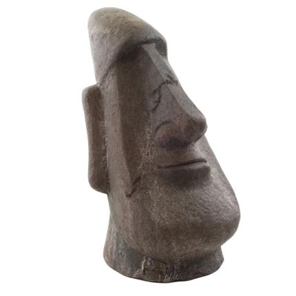 Polyresinfigur Moai-Kopf, A RESIN MOAI