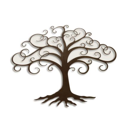 2er-Set Metall-Wanddekoration Baum, A PAIR OF METAL TREE WALL DECOR