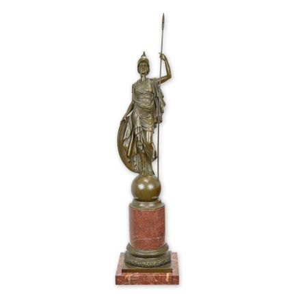 Bronzefigur Athena Giustiniani, A BRONZE SCULPTURE OF ATHENA GIUSTINIANI