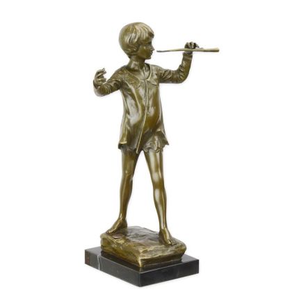 Bronzefigur Peter Pan, A BRONZE SCULPTURE OF PETER PAN