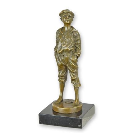 Bronzefigur Pfeifer, A BRONZE SCULPTURE OF THE WHISTLER