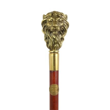 Gehstock mit Bronzegriff, A BRONZE-HANDLED WALKING STICK