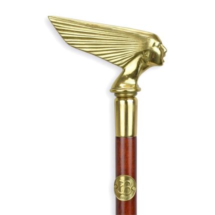 
Gehstock mit Bronzegriff, A BRONZE-HANDLED WALKING STICK
