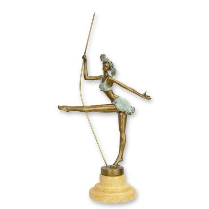 Bronzefigur Ballerina, A BRONZE SCULPTURE OF A BALLERINA