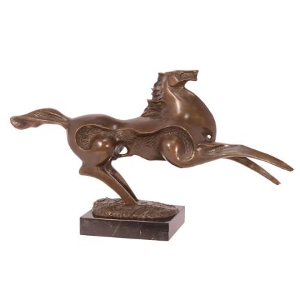 Moderne Bronzetierfigur Pferd, A MODERNIST BRONZE SCULPTURE OF A REARING HORSE