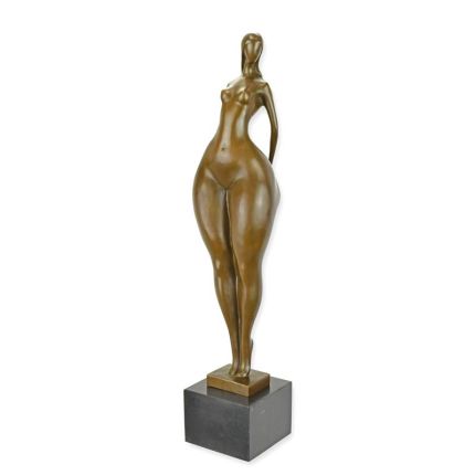 Moderne Bronzefigur weiblicher Akt