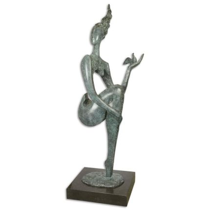 Moderne Bronzestatue Frau - Höhe 172,6 cm