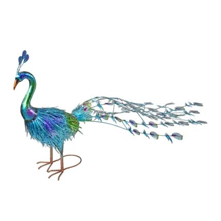 Metallfigur Pfau, A METAL PEACOCK