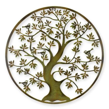 Wanddekoration Lebensbaum aus Eisen, AN IRON TREE OF LIFE WALL DECOR