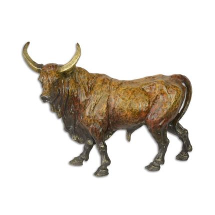 Bronzefigur asiatischer Büffel, A BRONZE SCULPTURE OF AN ASIAN BUFFALO