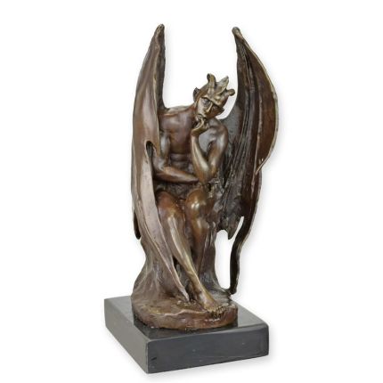 Bronzefigur Satan - Teufel - Höhe 31 cm