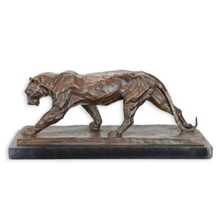 Bronzefigur Panther - Länge 52 cm