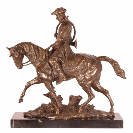 Bronzefigur Louis XV. zu Pferde, A BRONZE SCULPTURE OF LOUIS XV ON HORSEBACK