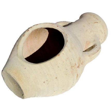 Pflanzamphore - liegend - Öffnung oben - Terracotta - Serie Amphora