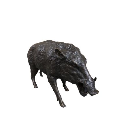 Bronze Figur, Wildschwein, Keiler, Tierfigur, Figur, Bronzefigur