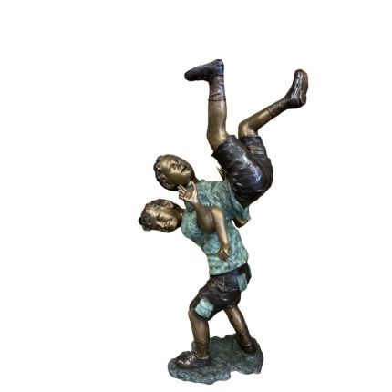 Bronzefigur Jungen, Jungenfigur, Kinderfigur, Bronzejunge, Gartenfigur