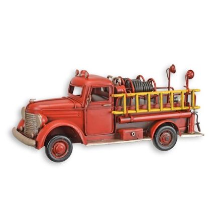 Miniaturmodell historischer Feuerwahrwagen - Länge 30,1 cm - Blechmodell
