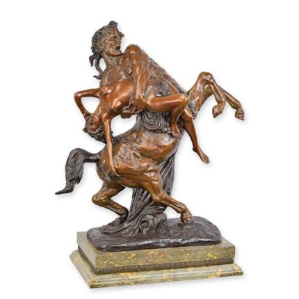 A BRONZE SCULPTURE OF THE ABDUCTION OF HIPPODAMIA