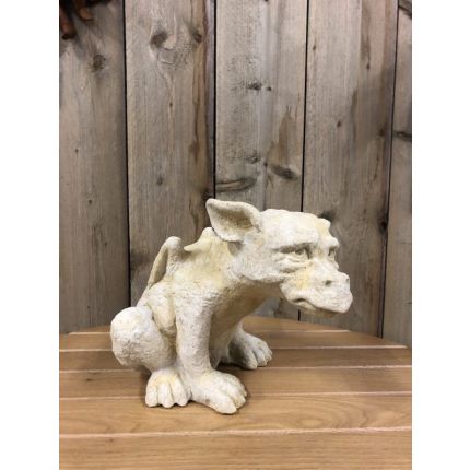 Kunststeinfigur Drache, Drachenfigur, Tierfigur, Gartenfigur