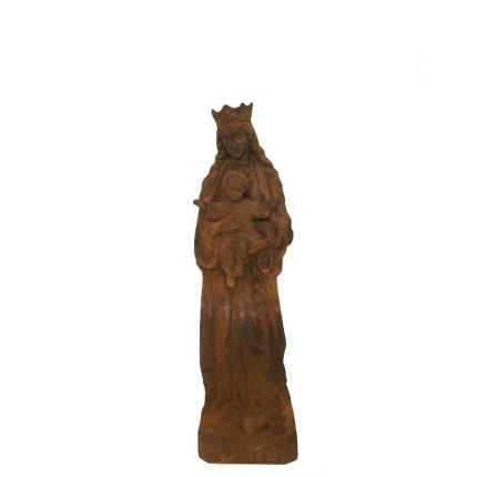 Gusseisen Figur, Madonna mit Kind, Gartendekoration, Dekoration, Statue