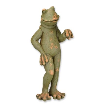 Stehender Frosch - grün - Höhe 85 cm - Kunststein