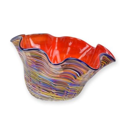 Glasschüssel im Murano-Stil, A MURANO STYLE GLASS BOWL