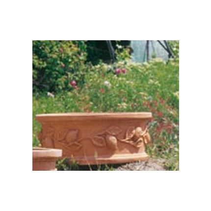 Impruneta Terracotta, Cilindro con limoni basso, Pflanzschale, Blumentopf