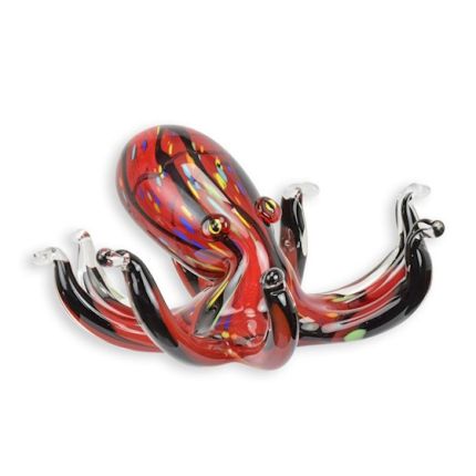 Glastierfigur Oktopus, Krake, Murano-Stil, A MURANO STYLE GLASS FIGURINE OF AN OCTOPUSSY