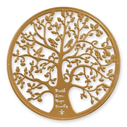 Wanddekoration Lebensbaum, Zinnblech, A TIN TREE OF LIFE WALL DECOR