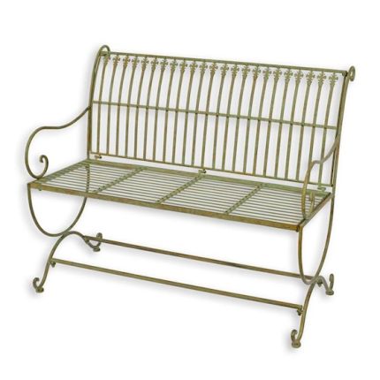 Gartenbank - L. 103,5 cm - Zweisitzer - Eisen
