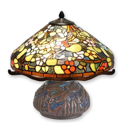 Tiffany-Tischlampe, A TIFFANY STYLE TABLE LAMP