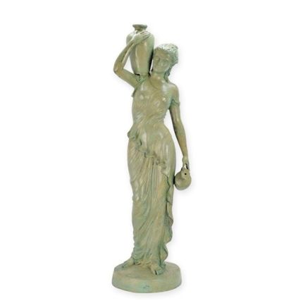 Brunnenfigur antike Frau - Gartenbrunnen - Bronze