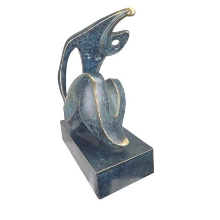 Moderne Bronzefigur weiblicher Akt, A MODERNIST BRONZE SCULPTURE OF A FEMALE NUDE