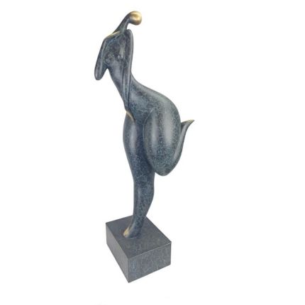 Moderne Bronzefigur weiblicher Akt, A MODERNIST BRONZE SCULPTURE OF A FEMALE NUDE