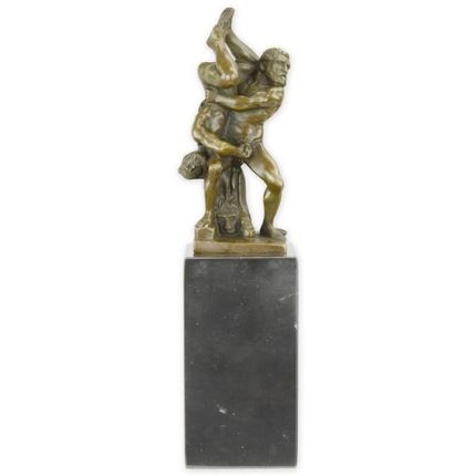 Bronzefigur Herkules und Diomedes im Kampf - Nacktfiguren