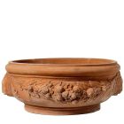 Impruneta Terracotta, Bacile con Leoni, runder Pflanztopf, Blumentopf, Vase