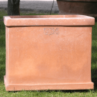 Impruneta Terracotta, Cassetta Liscia due Bordi, Blumenkasten, quadratisch,  schlicht, Vierecktopf, Terracottatopf, Terracottakasten