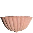 Impruneta Terracotta, Tasca Baccellata, gestreifter Wandtopf, Pflanzgefäß