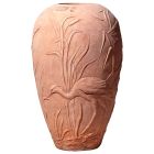 Impruneta Terracotta, Anfora con Aironi, Amphore mit Reiher-Dekor, Vase, Bodenvase, Terracottavase, Terracottaamphore