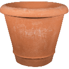 Impruneta Terracotta, Vaso Senza Limoni, runder Pflanztopf 