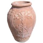 Impruneta Terracotta, Portaombrelli Grifoni Rampanti, verzierter Schirmständer mit Greifen, Vase, Pflanztopf