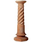 Impruneta Terracotta, Colonna a Tortiglione, Spiralsäule, Basis, Sockel, Gartendekoration