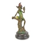 Bronzefigur ruhender Kobold, A BRONZE SCULPTURE OF A RESTING GOBLIN