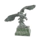 Bronzetierfigur Adler, A BRONZE SCULPTURE OF AN EAGLE IN FLIGHT