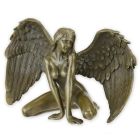 Bronzefigur nackter Engel, AN EROTIC BRONZE SCULPTURE OF A WINGED NUDE