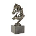 Bronzetierfigur Pferdekopf in durchbrochenem Stil, A BRONZE SCULPTURE OF A PIERCED HORSE HEAD